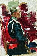 Ilya Repin Study for the picture Formal Session of the State Council. oil painting on canvas